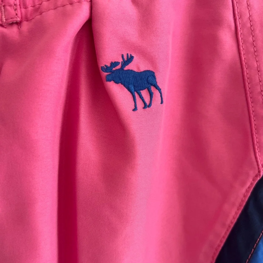 VTG‎ Abercrombie & Fitch Mens Pink Striped Board Shorts Swim Trunks Size 30